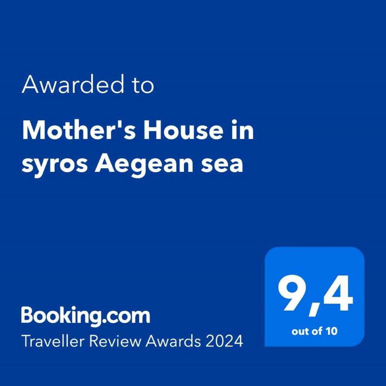 Mother'S House In Syros Aegean Sea Poszidonía Kültér fotó